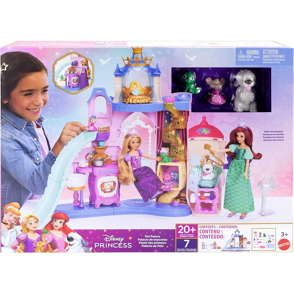 Disney Księżniczki: Zestaw do zabawy w zamek dla zwierząt - Mattel