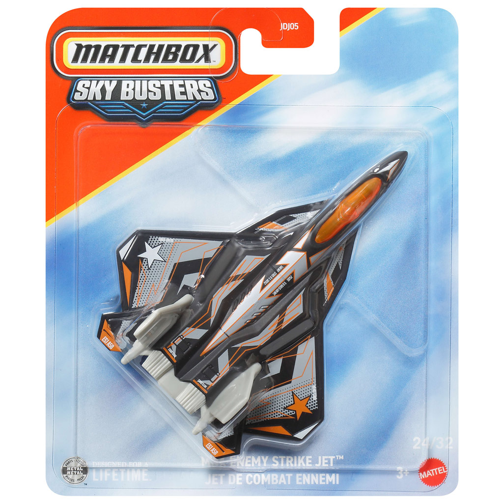 Model samolotu Matchbox Sky Busters: Enemy Strike Jet 1/64 – Mattel