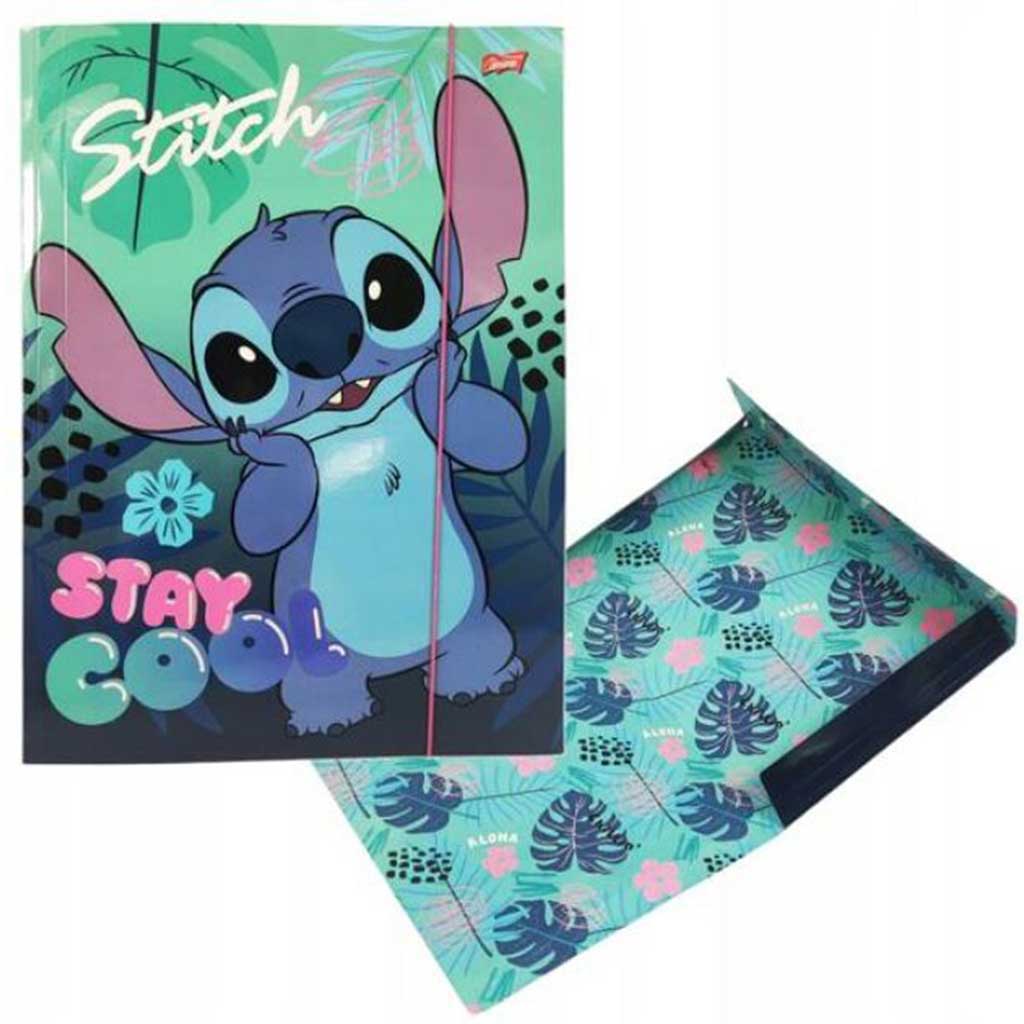 Disney Stitch Stay Cool teczka gumowa A/4