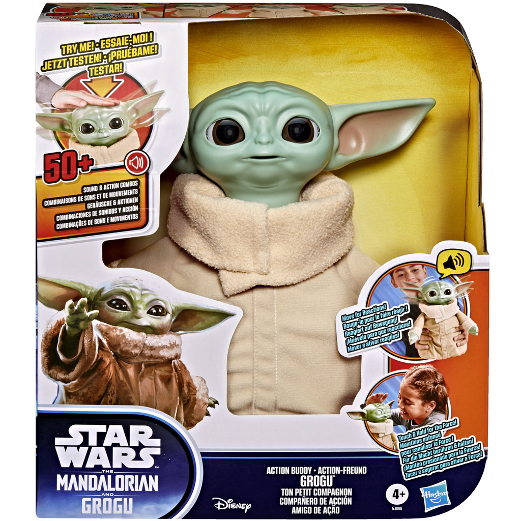Star Wars: Action Buddy Grogu interaktywna pluszowa figurka – Hasbro