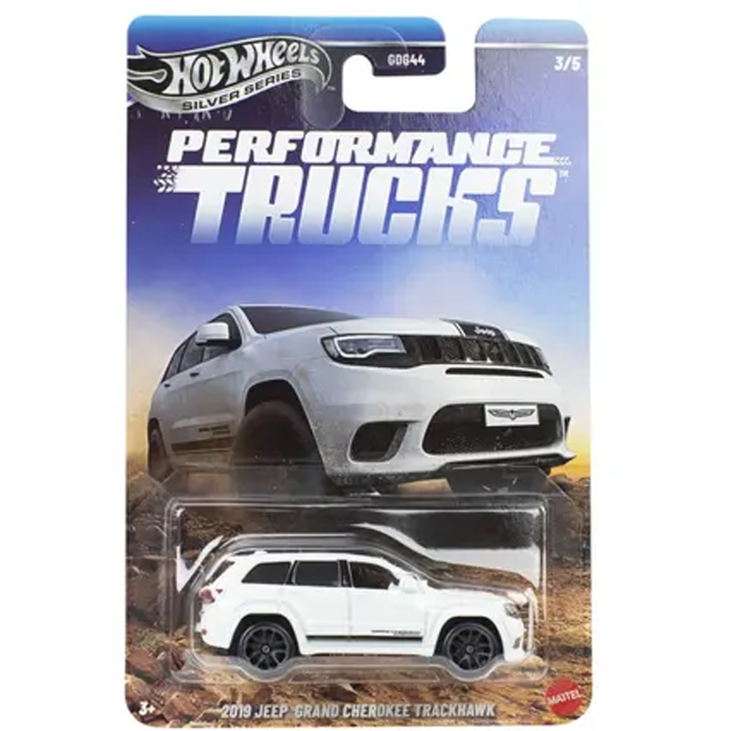 Hot Wheels Silver Series: 2019 Jeep Grand Cherokee Trackhawk samochód zabawkowy 1/64 - Mattel