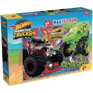 Hot Wheels Monster Trucks maxi podłogowe puzzle 24 elementów 70x50 cm – Lisciani