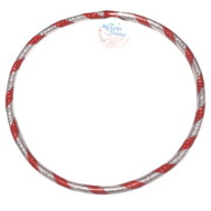Hulahop obręcz do zabawy 37 cm w kolorze fioletowo-srebrnym