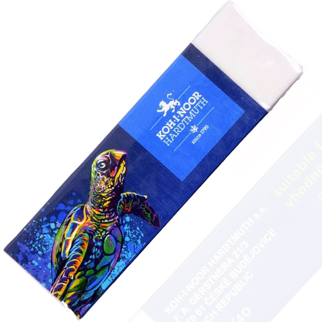 ICO: Gumka z wzorem żółwia z uchwytem na papier 4770/40 Koh-I-Noor