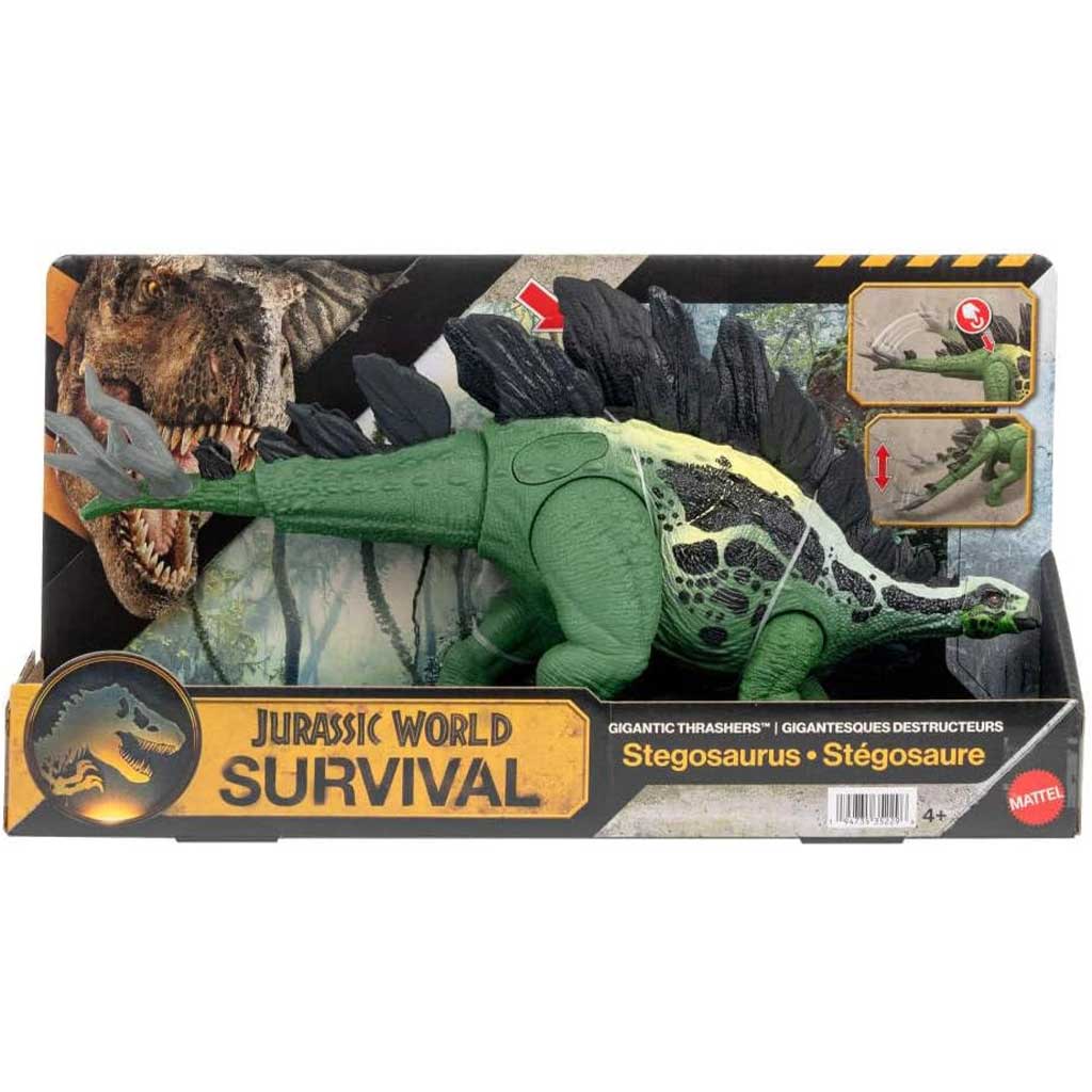 Jurassic World: Gigantyczny atakujący Stegosaurus z dźwiękiem - Mattel