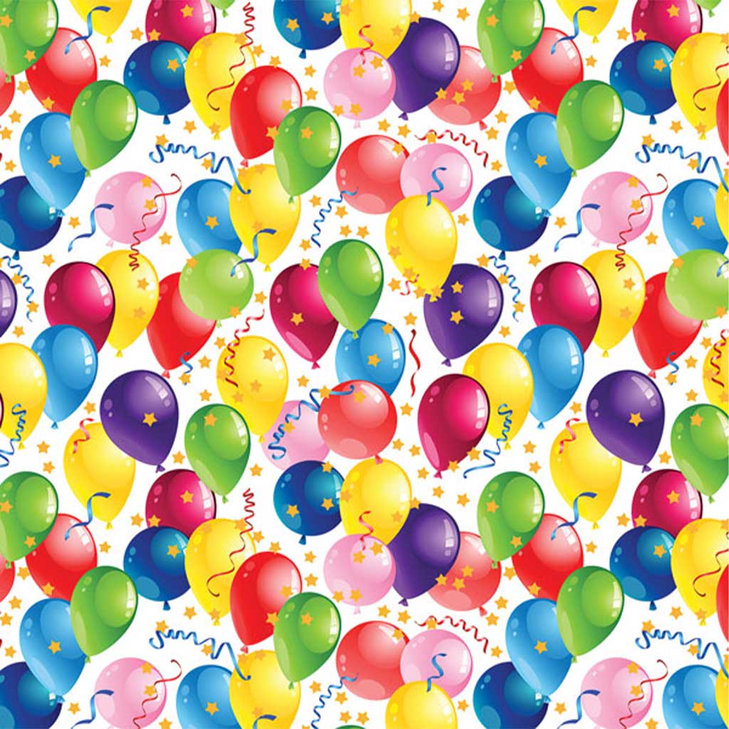 Kolorowy papier do pakowania w balony 100x70cm