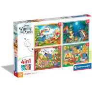 Kubuś Puchatek 4 w 1 puzzle - Clementoni