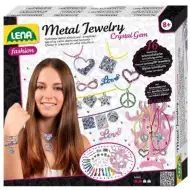 LENA: Zestaw do tworzenia biżuterii z metalowymi zawieszkami i kryształkami