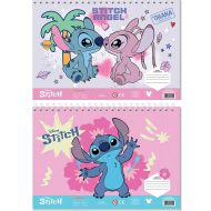 Luna: Disney Stitch kreatywny szkicownik do kolorowania z naklejkami i szablonem w różnych wariantach