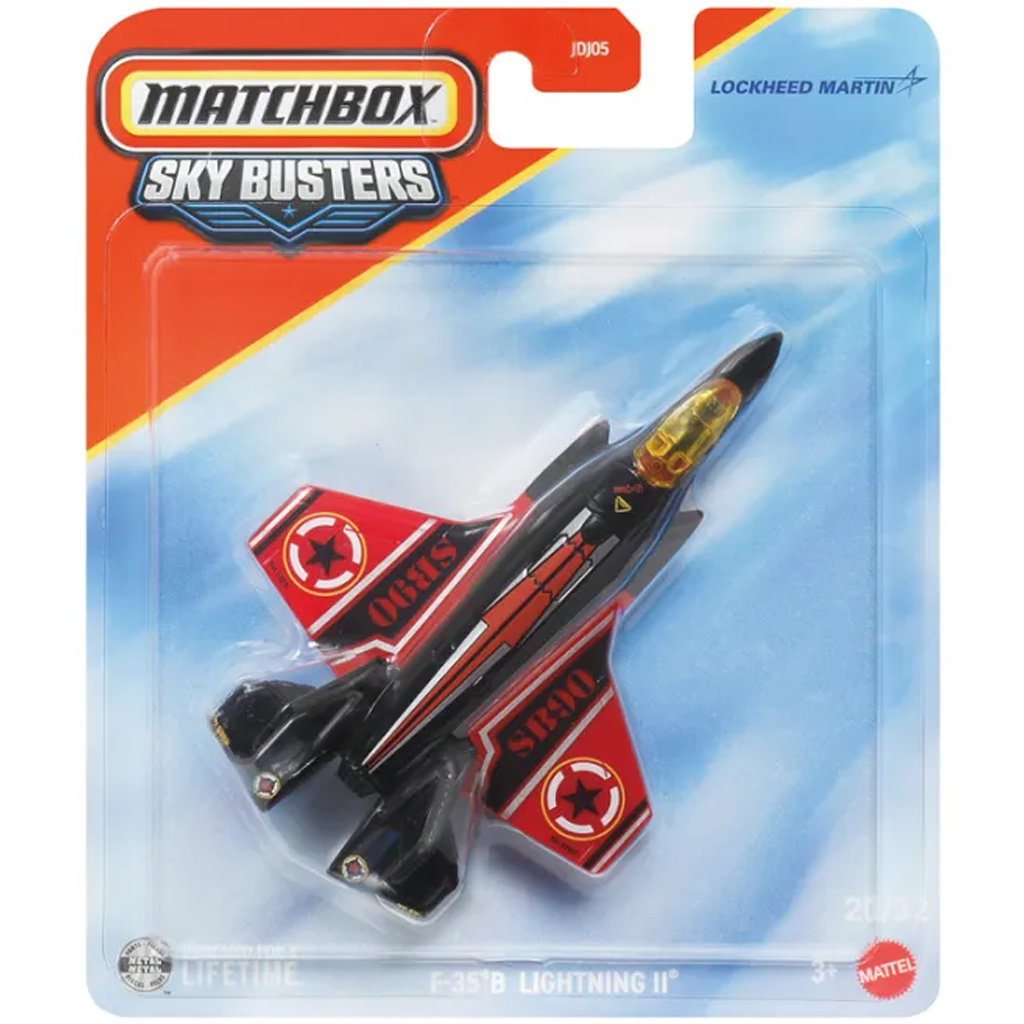 Model samolotu Matchbox Sky Busters: F-35 B Lightning II 1/64 – Mattel