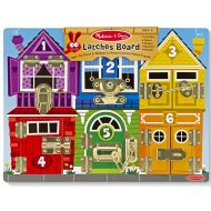 Melissa & Doug: Drewniana tablica manipulacyjna z zamkami i zasuwami rozwijająca umiejętności - Spin Master