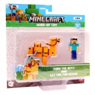 Minecraft figurka 3D z nakręcanym zwierzątkiem, 2. seria, w różnych wersjach, 1 szt.