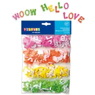 PlayBox: Samoprzylepne piankowe literki w różnych kolorach, 2,5 cm, zestaw 400 sztuk
