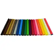 Pomarańczowa dekoracyjna tektura falista 3D w rolce B/2 50x70 cm 1 szt.