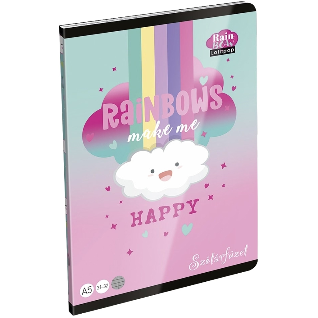 ICO: LizzySuli Lollipop Rainbow zeszyt słownikowy A/5 31-32