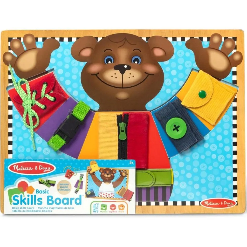 Misio podstawowe umiejętności drewniana plansza gra rozwijająca - Melissa & Doug