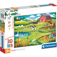 Supercolor Puzzle 30 elementów - Farma zwierząt - Clementoni