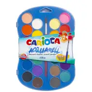 Zestaw farb akwarelowych 24 kolory 30mm - Carioca